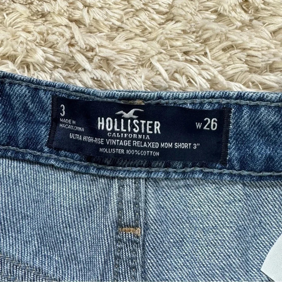 Hollister Womens Ultra high rise Denim Shorts size W26 - Picture 7 of 11